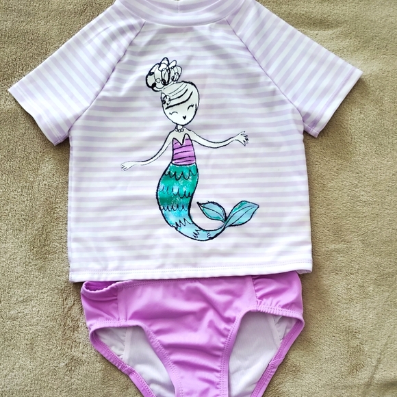 Gymboree Other - Gymboree mermaid rashguard swimsuit